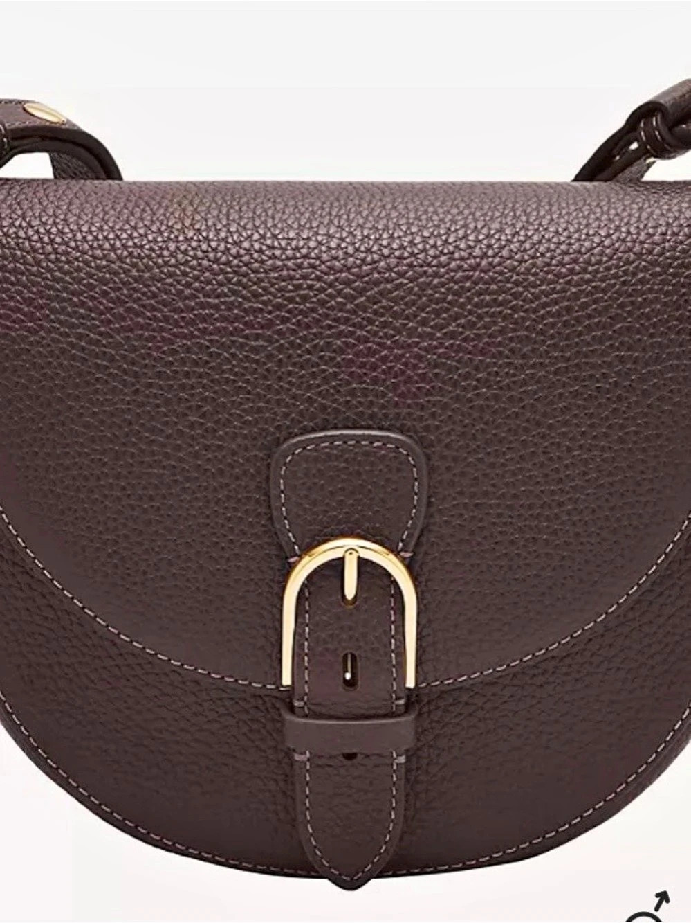 Fossil Women's Everleigh Leather Flap Crossbody Handbag - New with tags